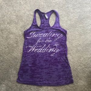 Sweating for the wedding tank